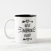 Bester Pappou je Zweifarbige Tasse (Links)