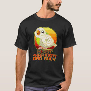 Bester Parakeet-Vater Vintager Niedlicher Bird Lov T-Shirt