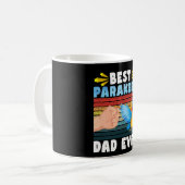 Bester Paraket-Vater je, Vintag, Bird Lover Kaffeetasse (Vorderseite Links)