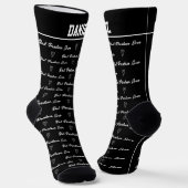 Bester Partner Aller Zeiten | Lustiges Monogramm Socken (Gewinkelt)
