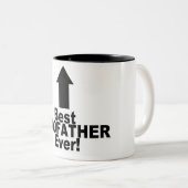 Bester Pate überhaupt Zweifarbige Tasse (VorderseiteRechts)