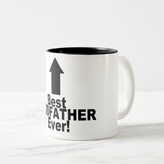 Bester Pate überhaupt Zweifarbige Tasse (VorderseiteRechts)