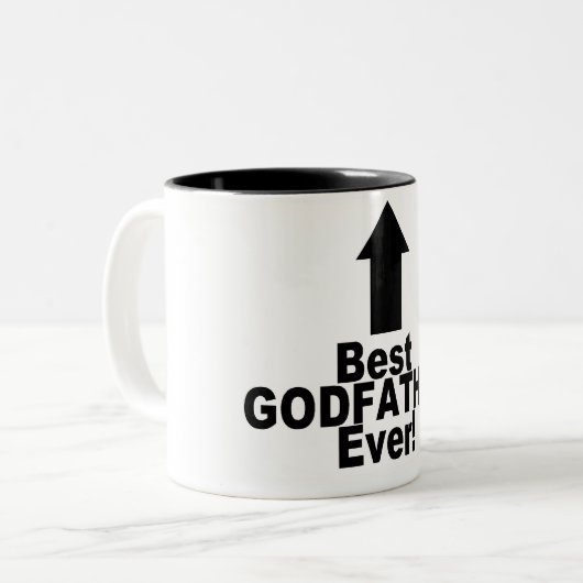 Bester Pate überhaupt Zweifarbige Tasse (Vorderseite Links)