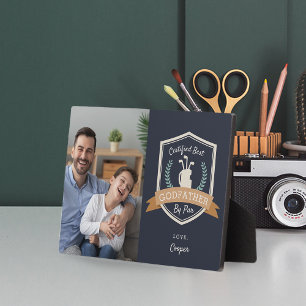 Bester Pate   Vatertag Golf Foto Fotoplatte