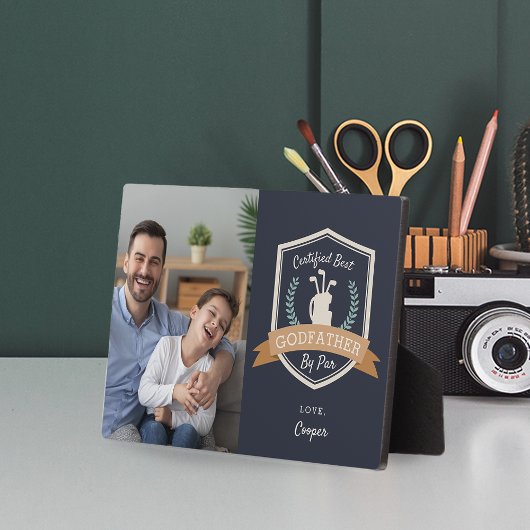 Bester Pate | Vatertag Golf Foto Fotoplatte