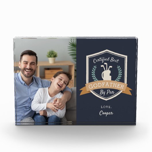 Bester Pate | Vatertag Golf Fotoblock (Vorderseite)