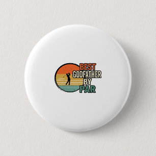 Bester Pate von Par Vintage Golf Vektor Design_1 Button