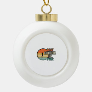 Bester Pate von Par Vintage Golf Vektor Design_1 Keramik Kugel-Ornament