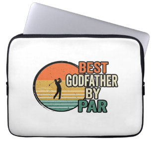 Bester Pate von Par Vintage Golf Vektor Design_1 Laptopschutzhülle