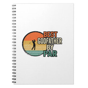 Bester Pate von Par Vintage Golf Vektor Design_1 Notizblock