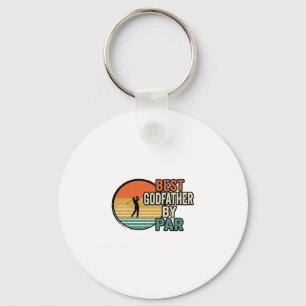 Bester Pate von Par Vintage Golf Vektor Design_1 Schlüsselanhänger