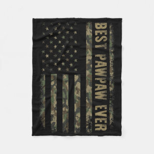 Bester Pawpaw Aller Tarnung Amerikanische Flagge V Fleecedecke