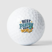 Bester Pawpaw der Welt Golfball (Vorderseite)