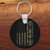Bester Pawpaw je Camouflage American Flag Vater's Schlüsselanhänger (Vorderseite)