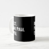 Bester Pawpaw je Father's Day Geschenk Weihnachten Kaffeetasse (Vorderseite Links)