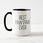 Bester Pawpaw je Personalisiertes Foto Opa Geschen Tasse (Links)