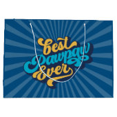 Bester Pawpaw je Vatertag Große Geschenktüte (Rückseite)