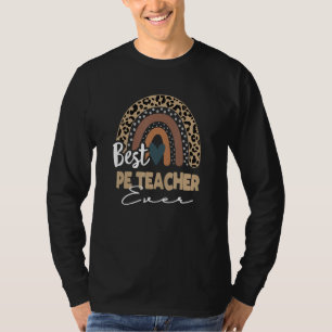 Bester Pe Teacher je Boho Rainbow Lehrer Apprecife T-Shirt