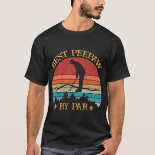 Bester Peepaw für Männer von Par zum Vatertag Golf T-Shirt