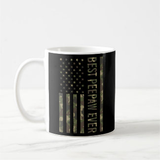 Bester Peepaw je für Vatertag American Flag Cam Kaffeetasse