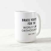 Bester Personalisierter orthodontitischer Beruflic Kaffeetasse (VorderseiteRechts)