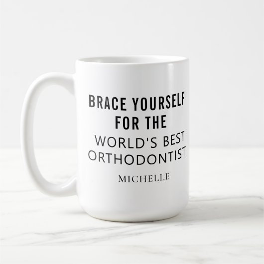 Bester Personalisierter orthodontitischer Beruflic Kaffeetasse (Links)