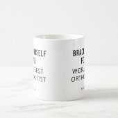 Bester Personalisierter orthodontitischer Beruflic Kaffeetasse (Mittel)