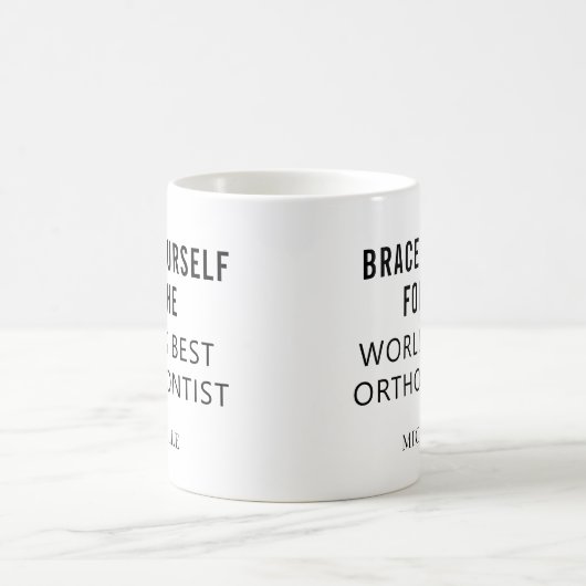 Bester Personalisierter orthodontitischer Beruflic Kaffeetasse (Mittel)