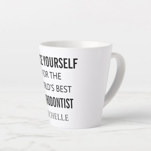 Bester Personalisierter orthodontitischer Beruflic Milchtasse (Rechte Ecke)