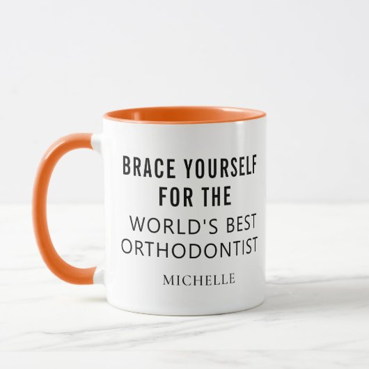 Bester Personalisierter orthodontitischer Beruflic Tasse (Links)