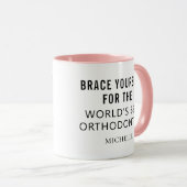 Bester Personalisierter orthodontitischer Beruflic Tasse (VorderseiteRechts)