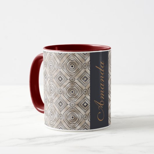 Bester personalisierter zweifarbiger Kaffee, Tee-T Tasse (Vorderseite Links)