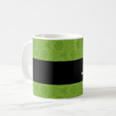 Bester PERSÖNLICHER TRAINER grünes und schwarzes Kaffeetasse (Vorderseite Links)
