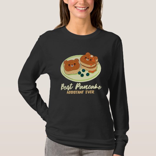 Bester Pfannkuchen-Assistent Aller Frühstückspfann T-Shirt (Vorderseite)