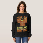 Bester Pfannkuchen essender Pfannkuchen-Macher Pfa Sweatshirt (Vorne ganz)