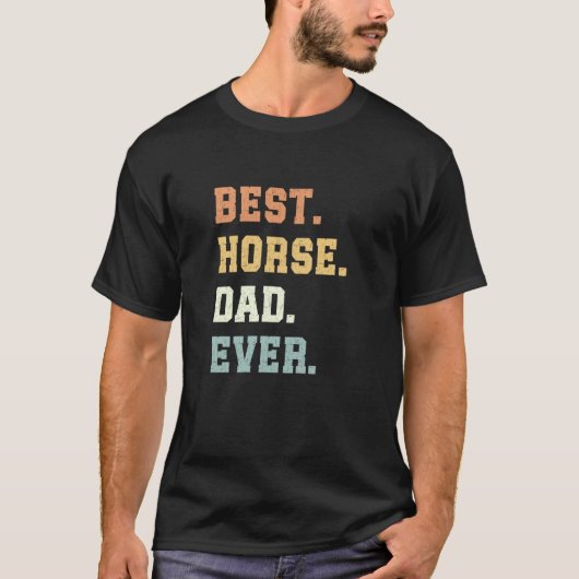 Bester Pferdevater Aller Zeiten Vatertag Lustiger  T-Shirt (Vorderseite)