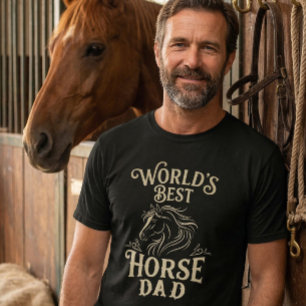 Bester Pferdevater der Welt Vintage Geschenk für R T-Shirt
