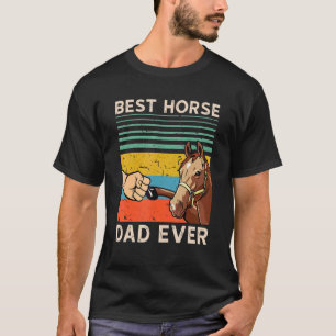 Bester Pferdevater überhaupt Vintage Frohen Vatert T-Shirt