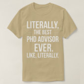 Bester PhD-Berater je Wertschätzung Funny Gift für T-Shirt (Design vorne)
