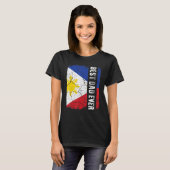Bester philippinischer Vater jemals Philippinen-Fl T-Shirt (Vorne ganz)