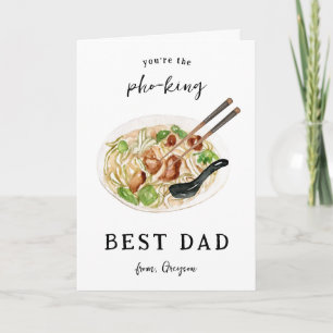 Bester Pho-King-Vater Aller Zeiten Vatertagskart Dankeskarte