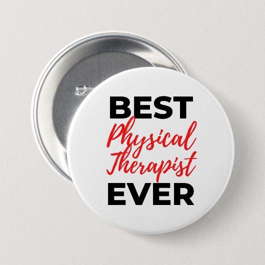 Bester Physiotherapeut je 2 Button (Vorne & Hinten)