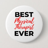 Bester Physiotherapeut je 2 Button (Vorderseite)