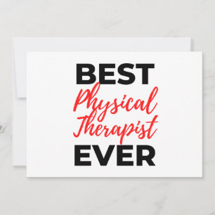 Bester Physiotherapeut je 2 Feiertagskarte