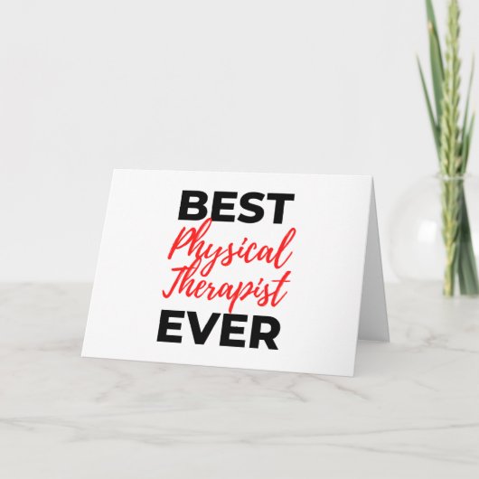 Bester Physiotherapeut je 2 Karte (Vorderseite)