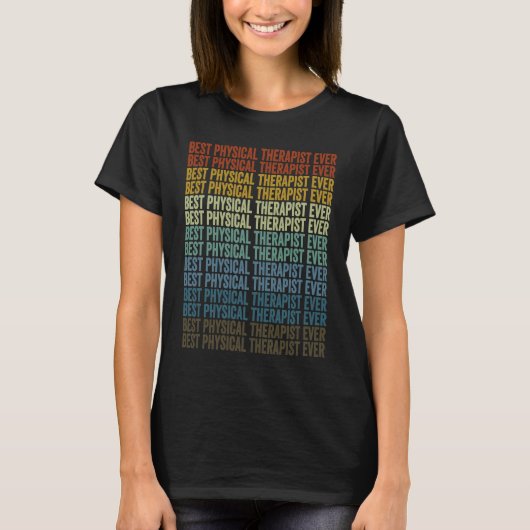 Bester Physiotherapeut je Physiotherapeut T-Shirt (Vorderseite)