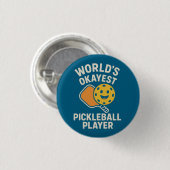 Bester Pickleball-Spieler der Welt Button (Vorne & Hinten)