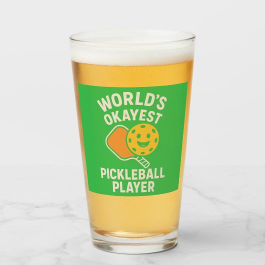 Bester Pickleball-Spieler der Welt Glas (Vorne (Gefüllt))
