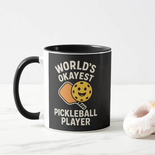 Bester Pickleball-Spieler der Welt Tasse (Mit Donut)