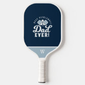 Bester Pickleball-Vater je Personalisiertes 4-Foto Pickleball Schläger (Rückseite)